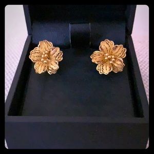 18K Gold Earrings (Pure Gold). Beautiful and rare!